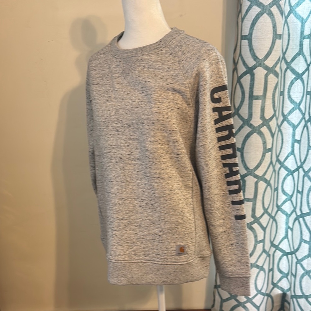 Carhartt Gray Sweatshirt with Black Logo